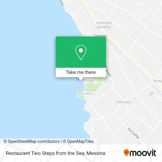 Restaurant Two Steps from the Sea map