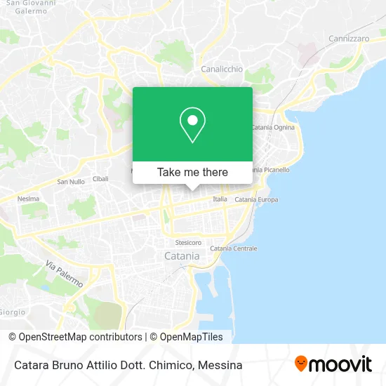 Catara Bruno Attilio Dott. Chimico map