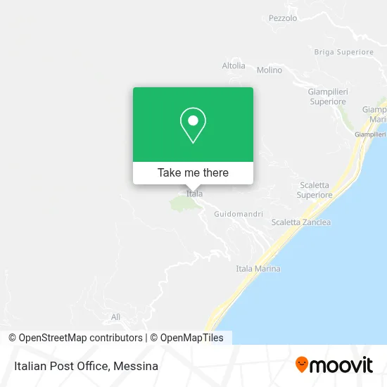 Italian Post Office map