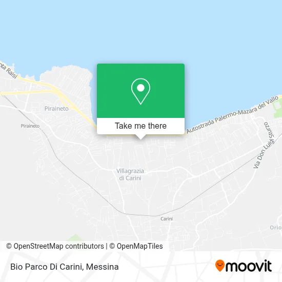 Bio Parco Di Carini map