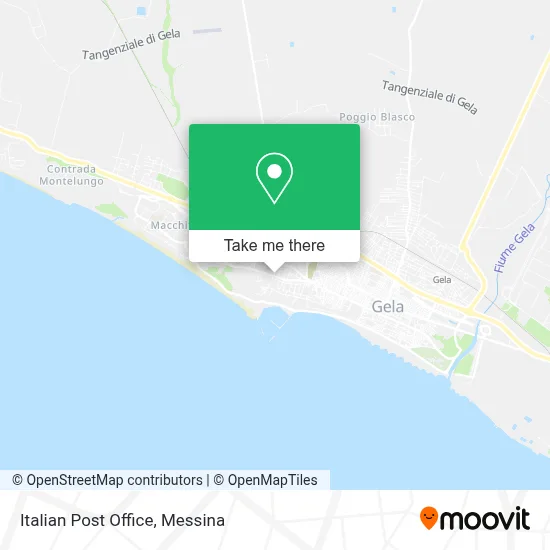 Italian Post Office map