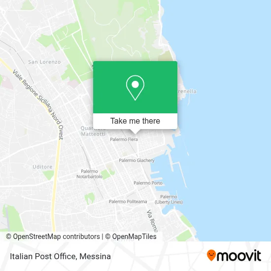 Italian Post Office map