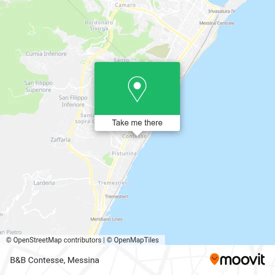 B&B Contesse map