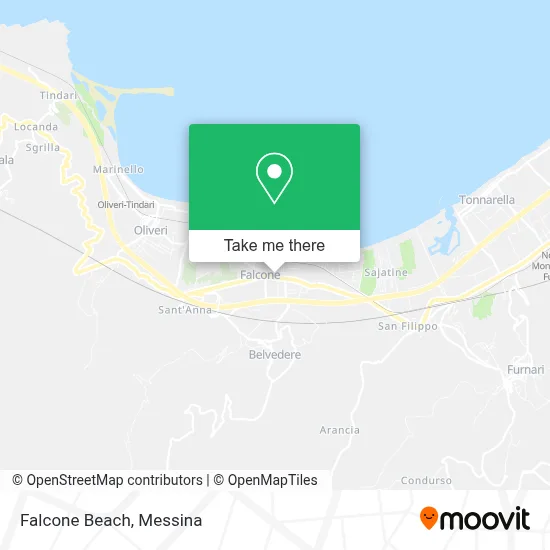 Falcone Beach map