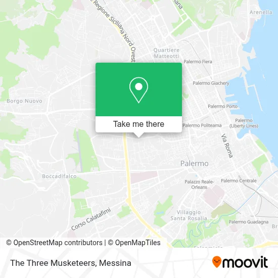 The Three Musketeers map