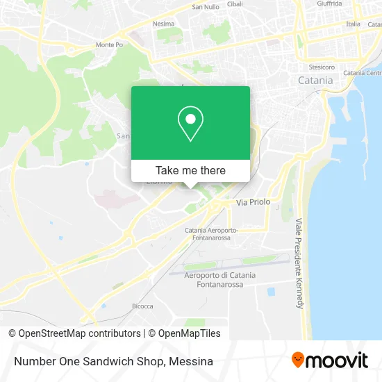 Number One Sandwich Shop map