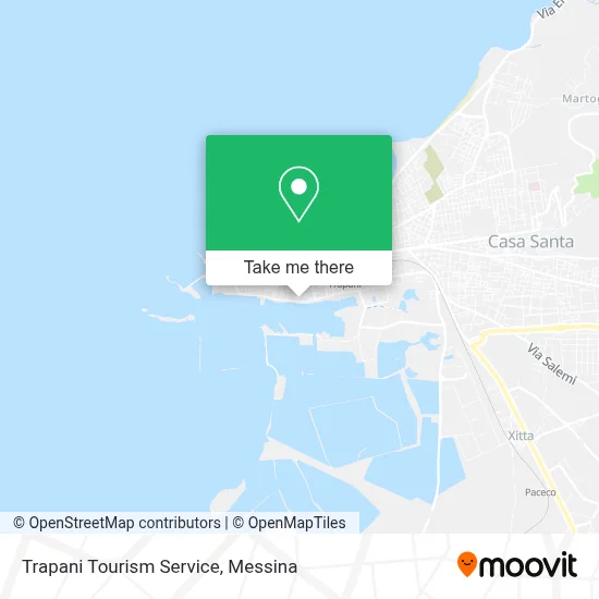 Trapani Tourism Service map