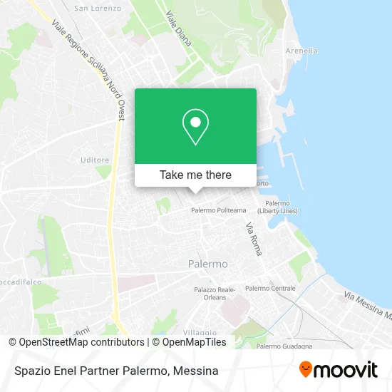 Spazio Enel Partner Palermo map