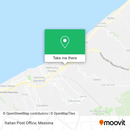 Italian Post Office map