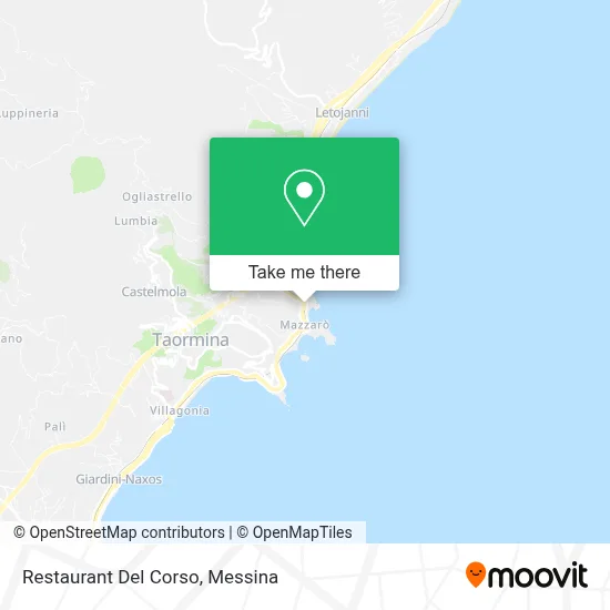 Restaurant Del Corso map