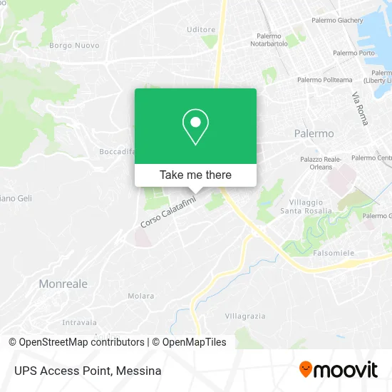 UPS Access Point map