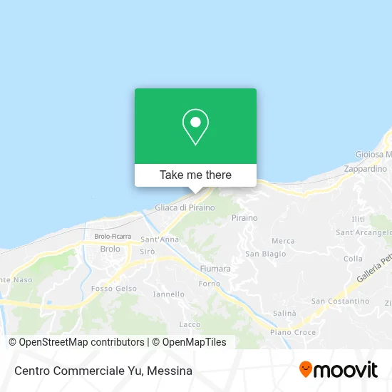 Centro Commerciale Yu map