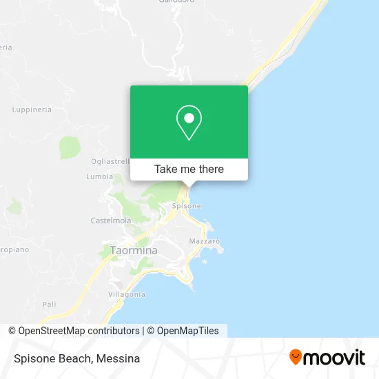 Spisone Beach map
