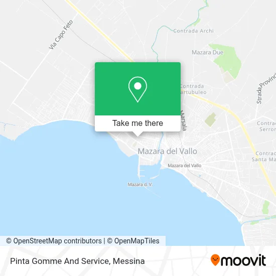 Pinta Gomme And Service map