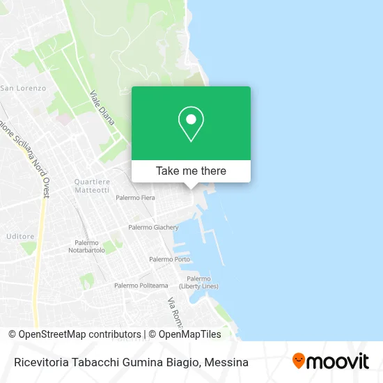 Ricevitoria Tabacchi Gumina Biagio map
