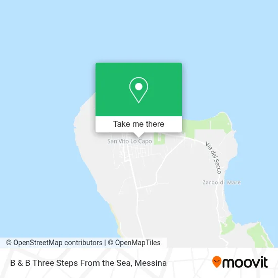 B & B Three Steps From the Sea map