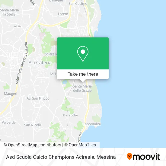 Asd Scuola Calcio Champions Acireale map