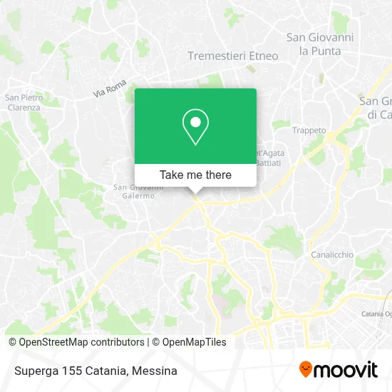 Superga 155 Catania map