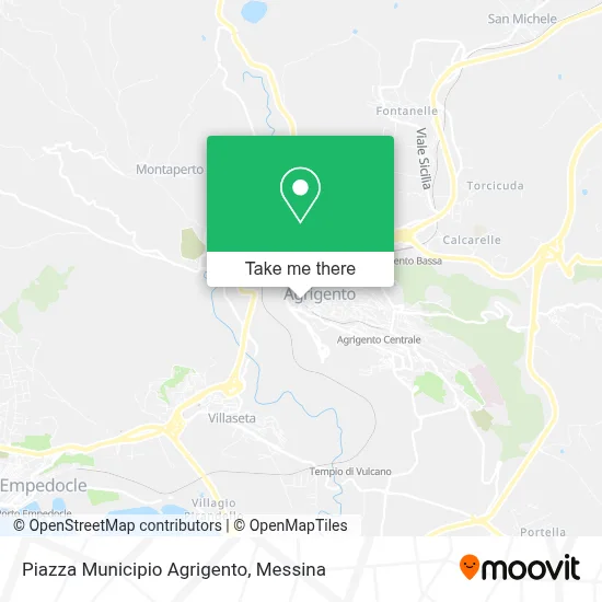 Piazza Municipio Agrigento map