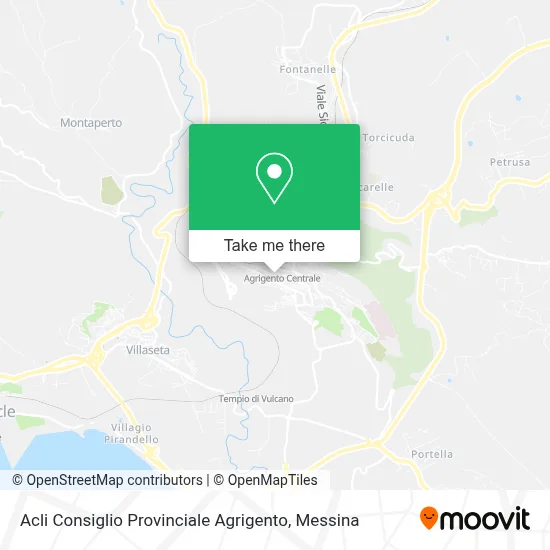 Acli Consiglio Provinciale Agrigento map