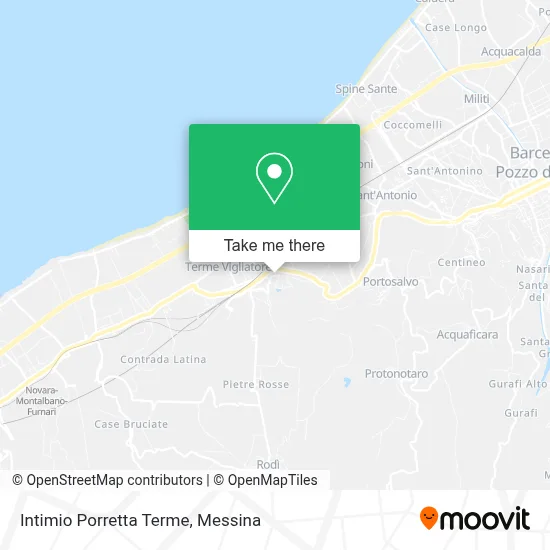 Intimio Porretta Terme map