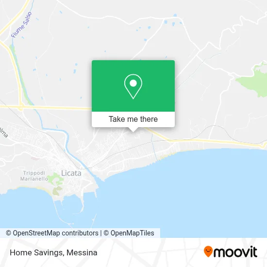 Home Savings map