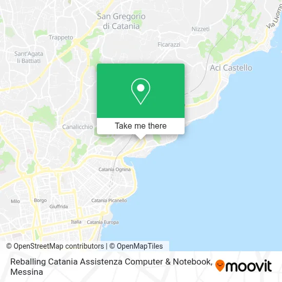 Reballing Catania Assistenza Computer & Notebook map