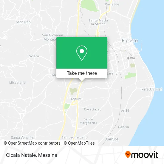 Cicala Natale map