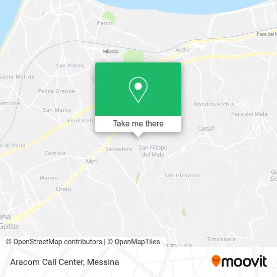 Aracom Call Center map