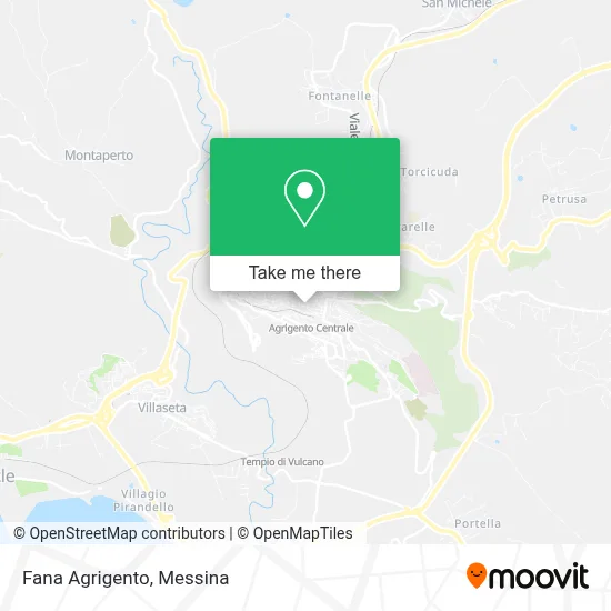 Fana Agrigento map