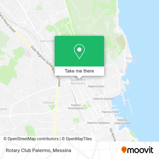 Rotary Club Palermo map