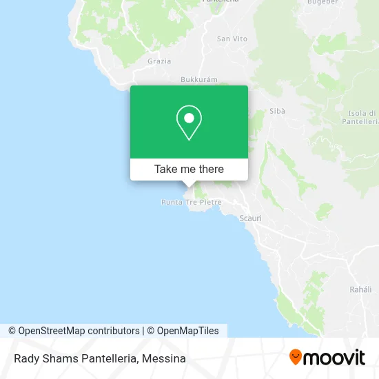 Rady Shams Pantelleria map