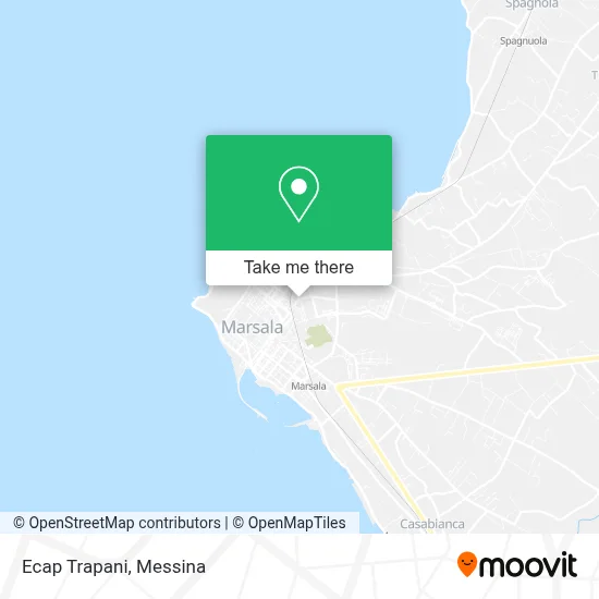 Ecap Trapani map