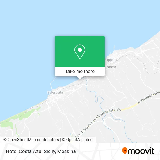 Hotel Costa Azul Sicily map