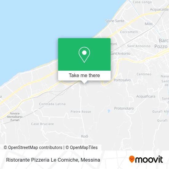 Ristorante Pizzeria Le Comiche map