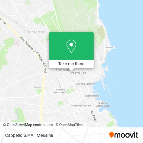 Cappello S.P.A. map