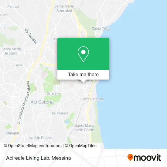 Acireale Living Lab map