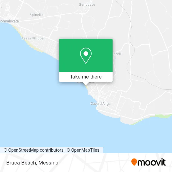 Bruca Beach map