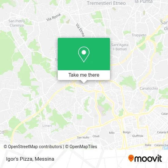 Igor's Pizza map