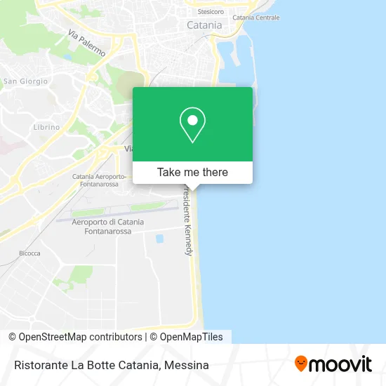 Ristorante La Botte Catania map