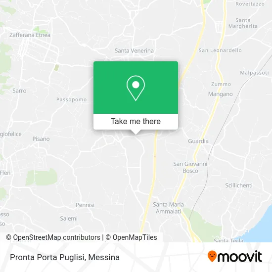 Pronta Porta Puglisi map