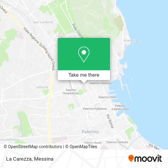 La Carezza map