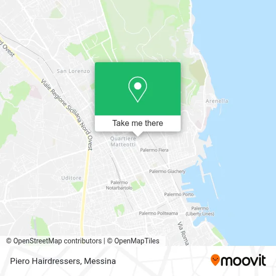 Piero Hairdressers map