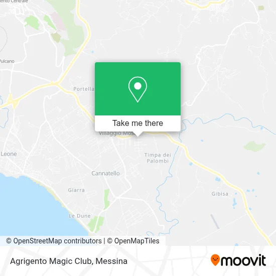 Agrigento Magic Club map