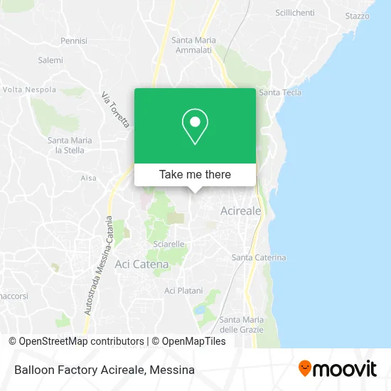 Balloon Factory Acireale map