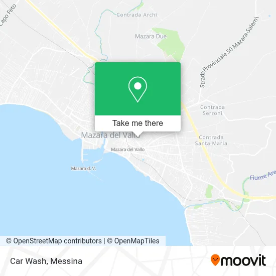 Car Wash map