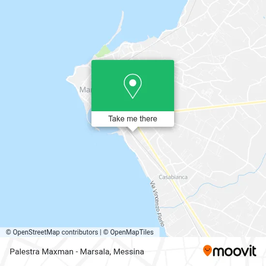 Palestra Maxman - Marsala map