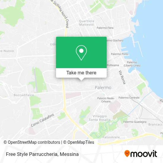 Free Style Parruccheria map