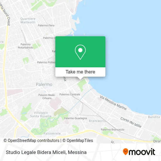 Studio Legale Bidera Miceli map