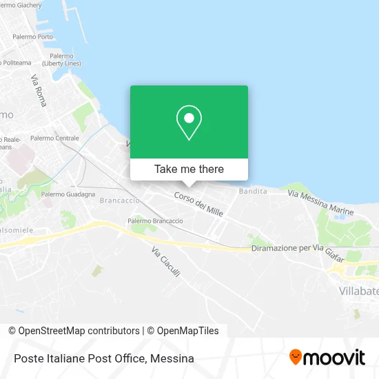 Poste Italiane Post Office map